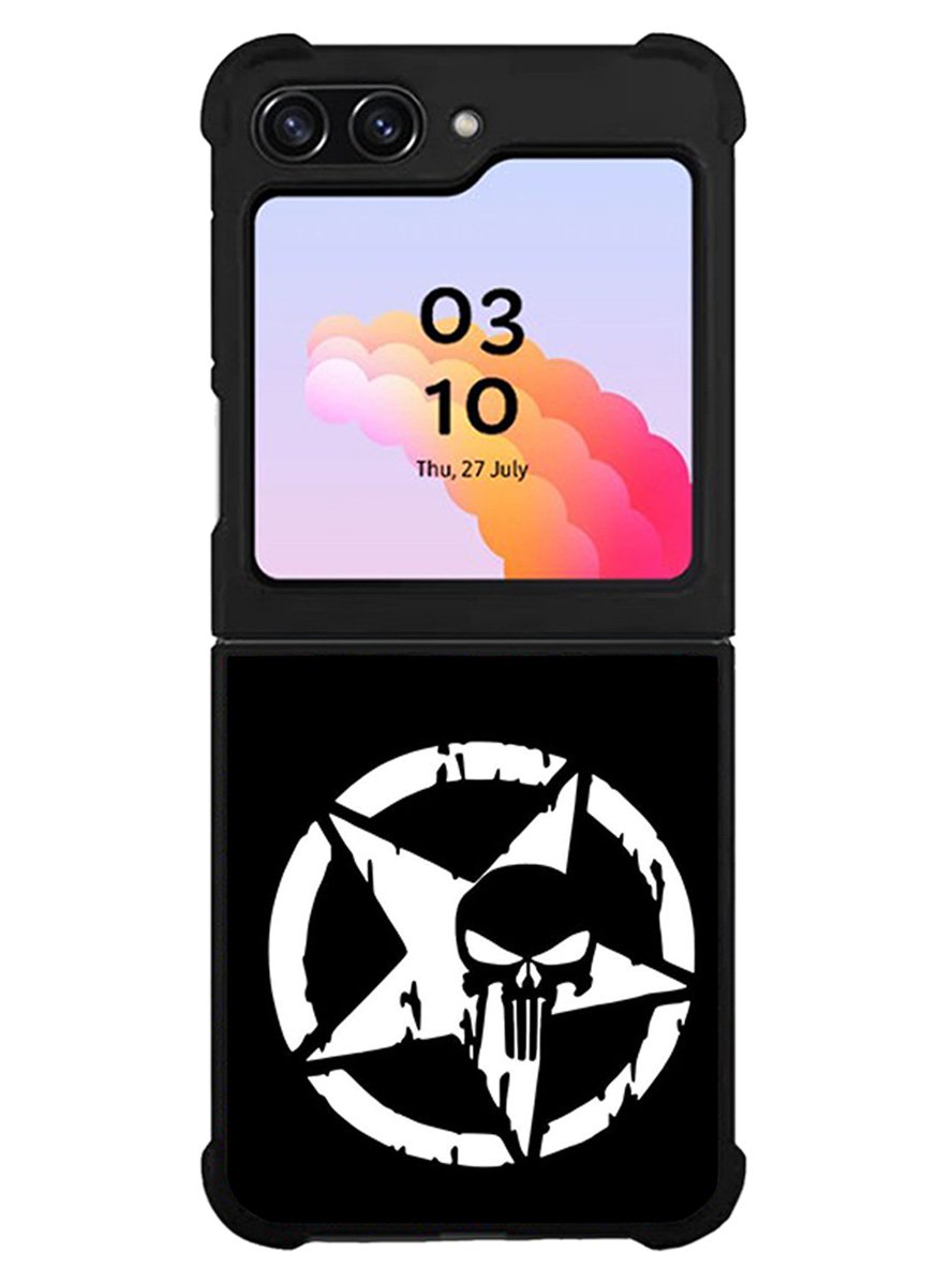 Punisher Black Samsung Galaxy Z Flip 5 5G 2023 Case OV10400