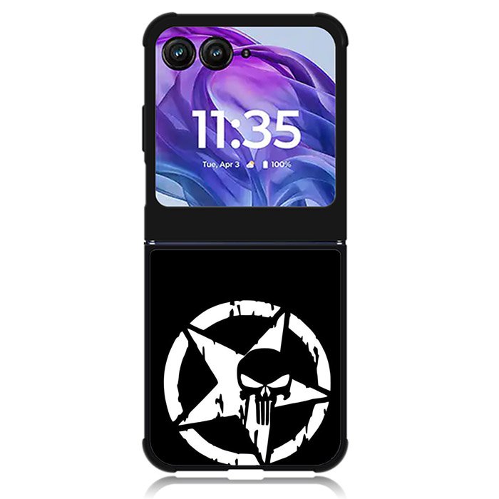 Punisher Black Motorola Moto Razr Plus 2024 , Moto Razr+ 2024 Case OV10400