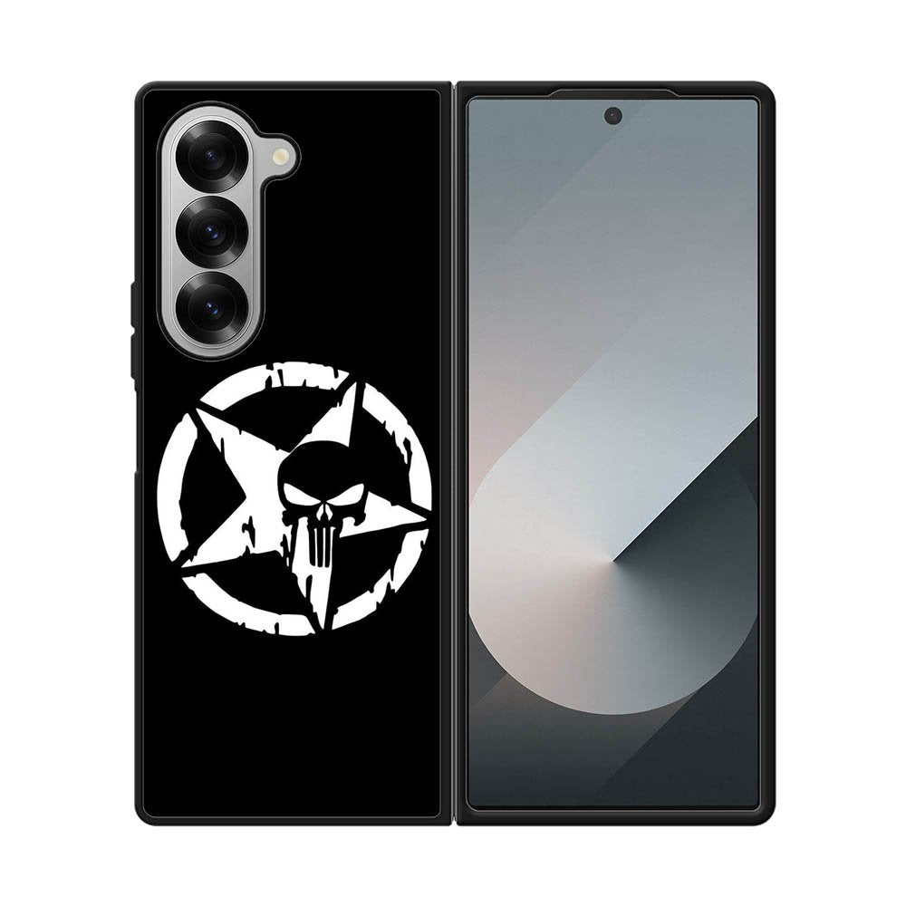 Punisher Black Samsung Galaxy Z Fold 7 5G Case QC10400