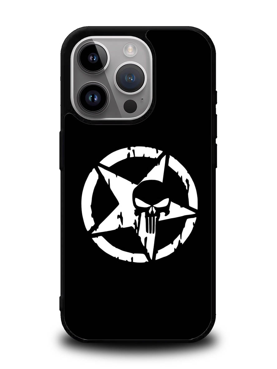 Punisher Black iPhone 16 Pro Case OV10400