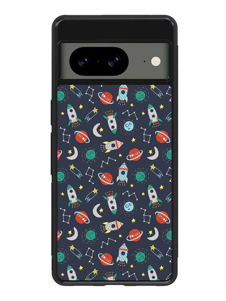 Rocket Pattern Google Pixel 8A Case QC10407