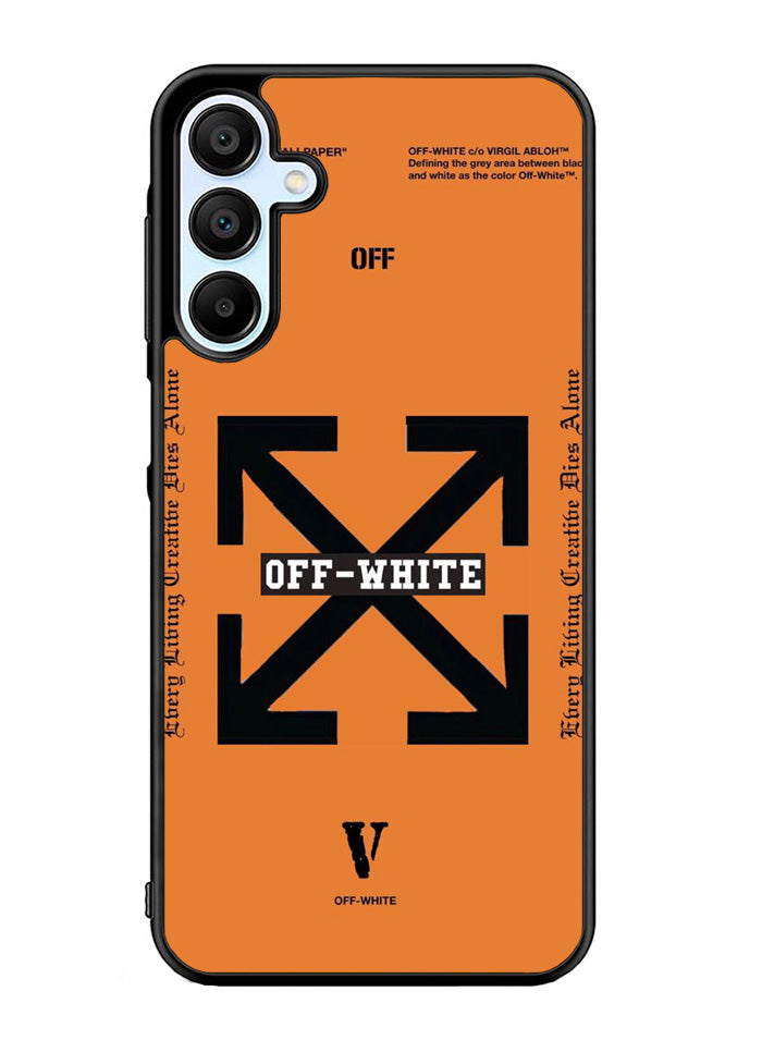 Off White Orange Samsung Galaxy A35 5G Case OV11223