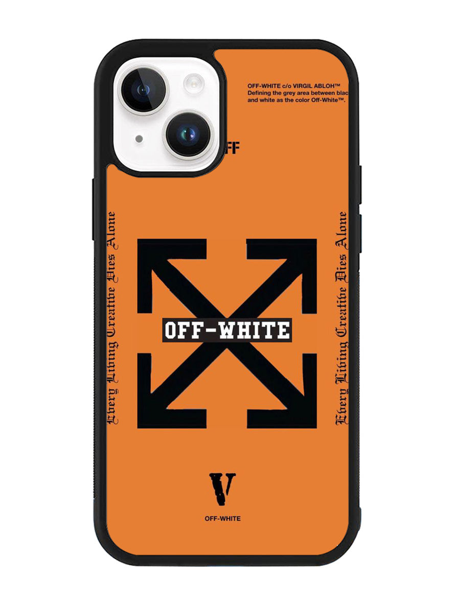Off White Orange iPhone 14 Plus Case QC11223