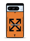 Off White Orange Google Pixel 8 Pro Case QC11223