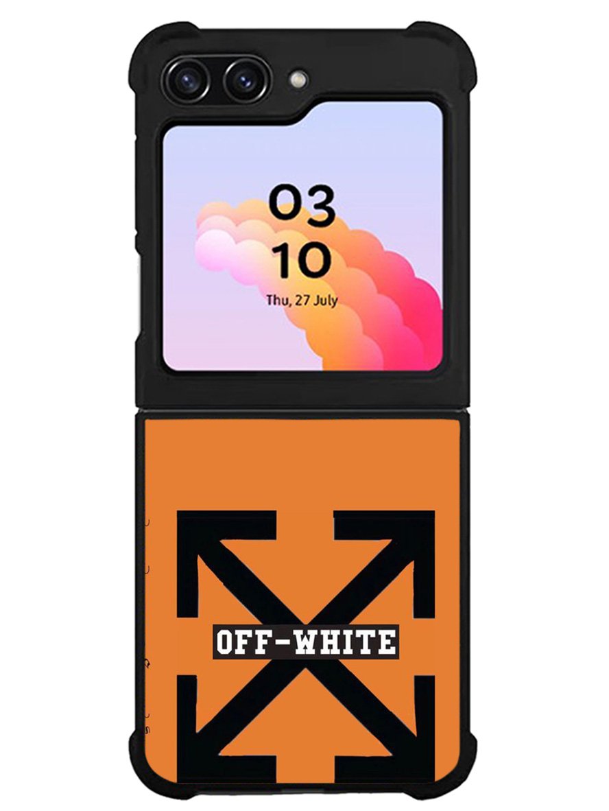 Off White Orange Samsung Galaxy Z Flip 5 5G 2023 Case OV11223