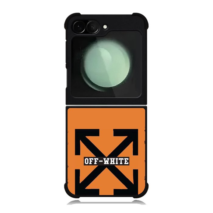 Off White Orange Samsung Galaxy Z Flip 6 5G 2024 Case OV11223