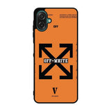 Off White Orange Samsung Galaxy A07 Case OV11223