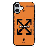 Off White Orange iPhone 16 Case QC11223