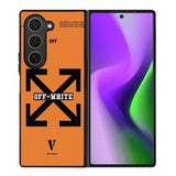Off White Orange Samsung Galaxy Z Fold 6 5G 2024 Case OV11223