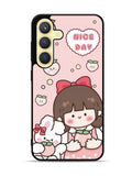 Peach Cute Nice Day Samsung Galaxy S25 Plus 5G , Samsung Galaxy S25+ 5G Case OV11224