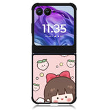 Peach Cute Nice Day Motorola Moto Razr Plus 2024 , Moto Razr+ 2024 Case OV11224