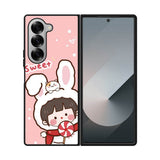 Cute Rabbit Sweet Samsung Galaxy Z Fold 7 5G Case QC11206