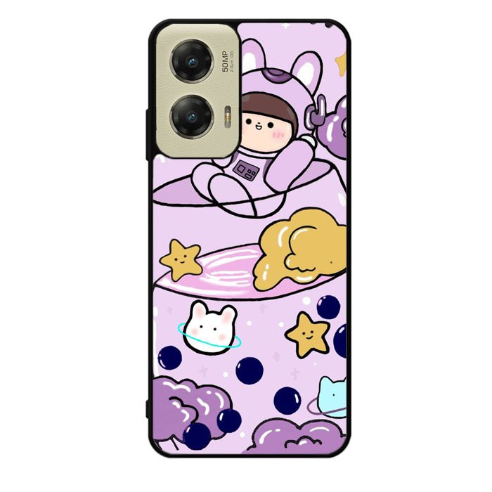 Cute Purple Bobba Motorola Moto G Stylus 5G 2024 Case OV11205