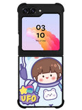 Cute Blue Space Ufo Samsung Galaxy Z Flip 5 5G 2023 Case OV11201