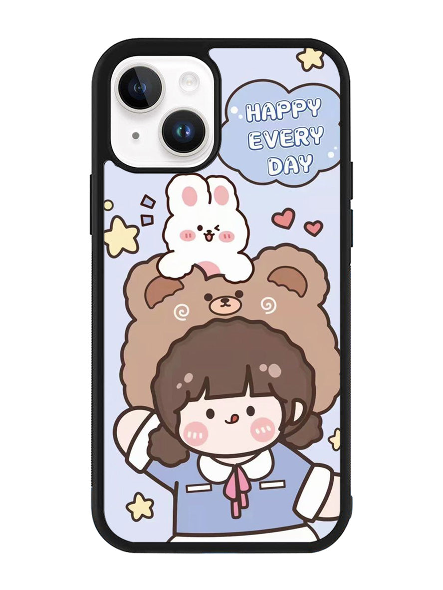 Cute and Happy Everyday iPhone 14 Plus Case QC11197