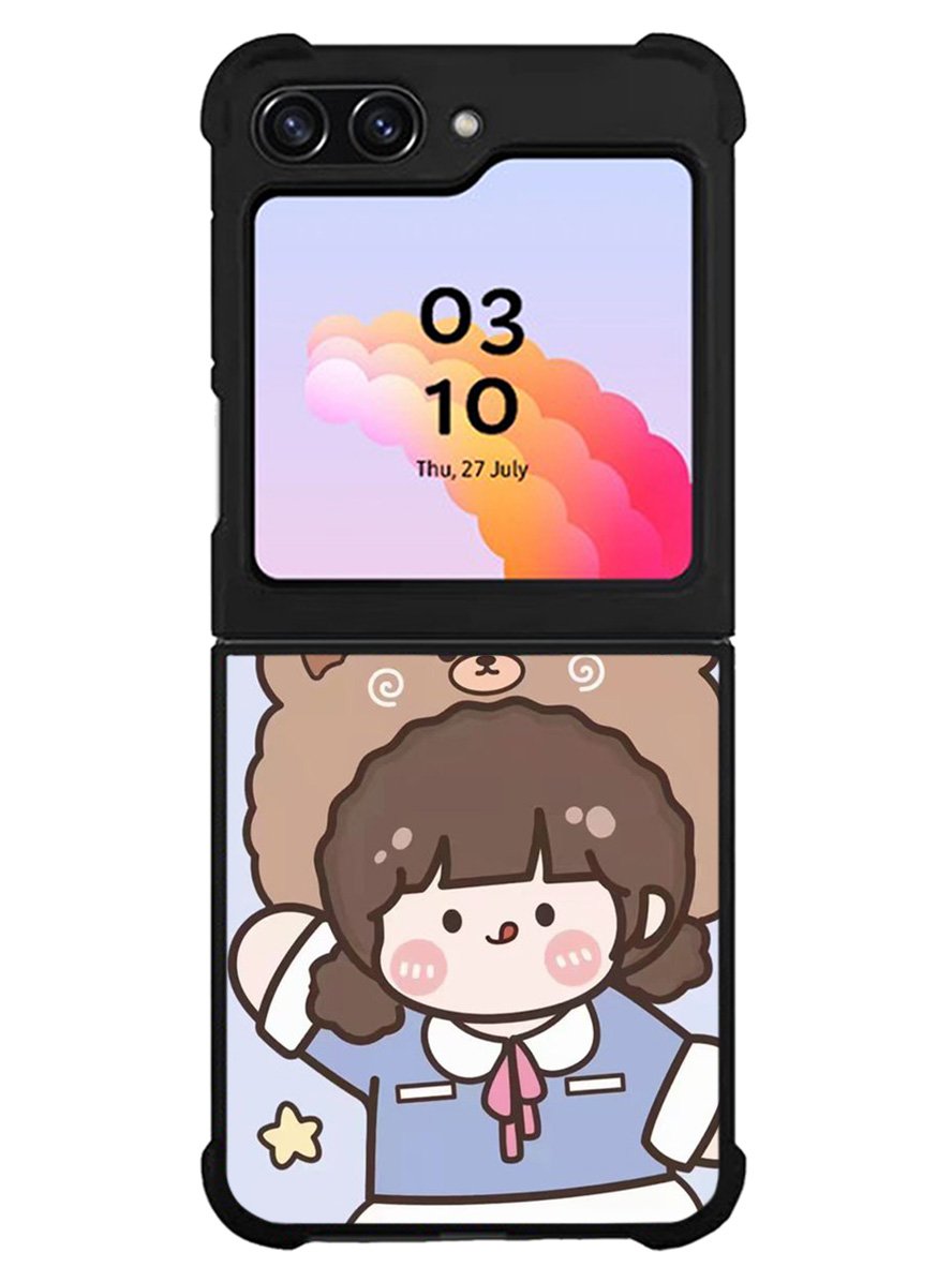 Cute and Happy Everyday Samsung Galaxy Z Flip 5 5G 2023 Case OV11197
