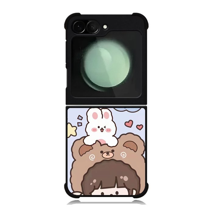 Cute and Happy Everyday Samsung Galaxy Z Flip 6 5G 2024 Case OV11197