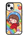 Cutei Rainbow Candy iPhone 14 Plus Case QC11217