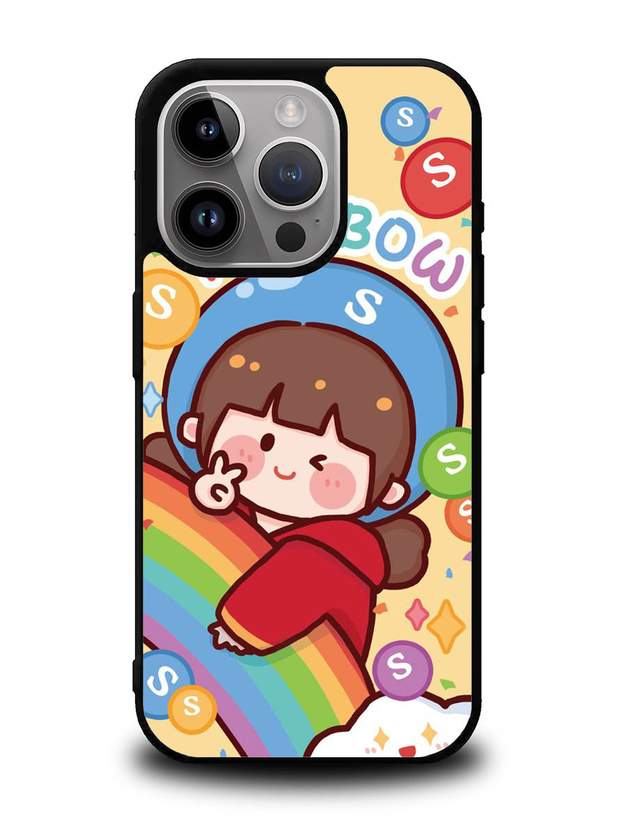Cutei Rainbow Candy iPhone 16 Pro Max Case QC11217