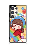 Cutei Rainbow Candy Samsung Galaxy S23 Ultra 5G Case QC11217