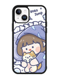 Cute Sleeping with the cat iPhone 15 Plus Case OV11213