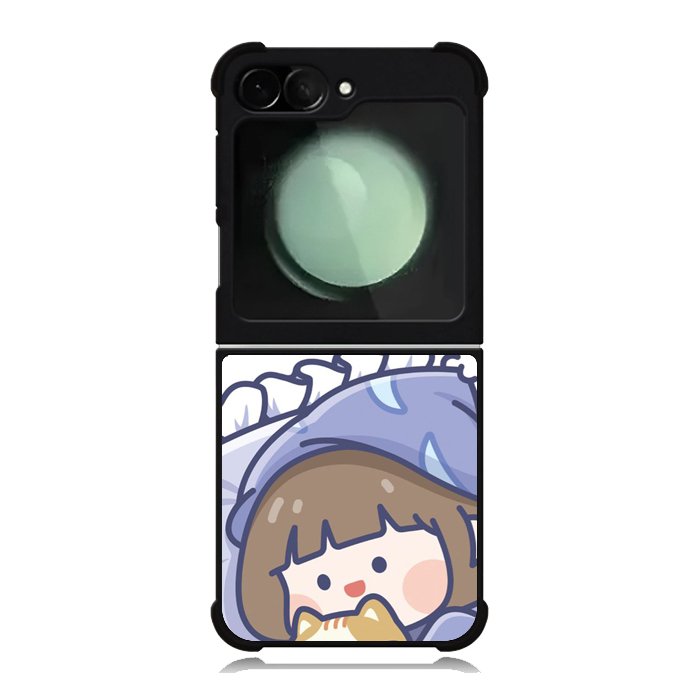 Cute Sleeping with the cat Samsung Galaxy Z Flip 6 5G 2024 Case OV11213