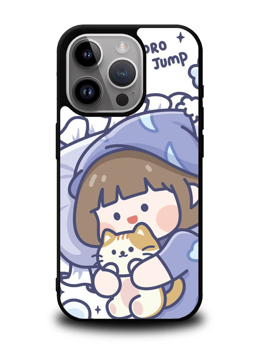 Cute Sleeping with the cat iPhone 16 Pro Case OV11213