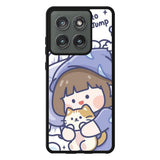 Cute Sleeping with the cat Motorola Moto Edge 2025 Case OV11213