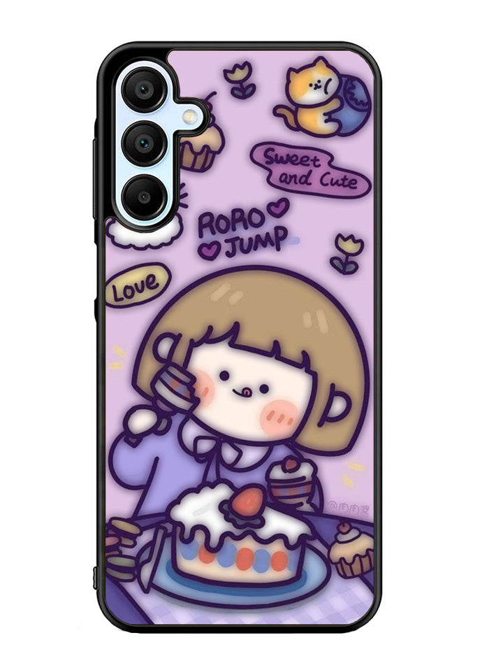 Cute Roro Jump Eat the Sweet Cake Samsung Galaxy A15 5G Case OV11210