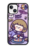 Cute Roro Jump Eat the Sweet Cake iPhone 14 Plus Case QC11210