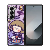 Cute Roro Jump Eat the Sweet Cake Samsung Galaxy Z Fold 7 5G Case QC11210