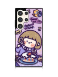 Cute Roro Jump Eat the Sweet Cake Samsung Galaxy S25 Ultra 5G Case QC11210