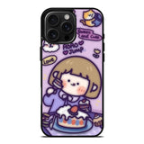 Cute Roro Jump Eat the Sweet Cake iPhone 16 Pro Max Case OV11210