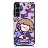Cute Roro Jump Eat the Sweet Cake Samsung Galaxy S25 FE Case OV11210