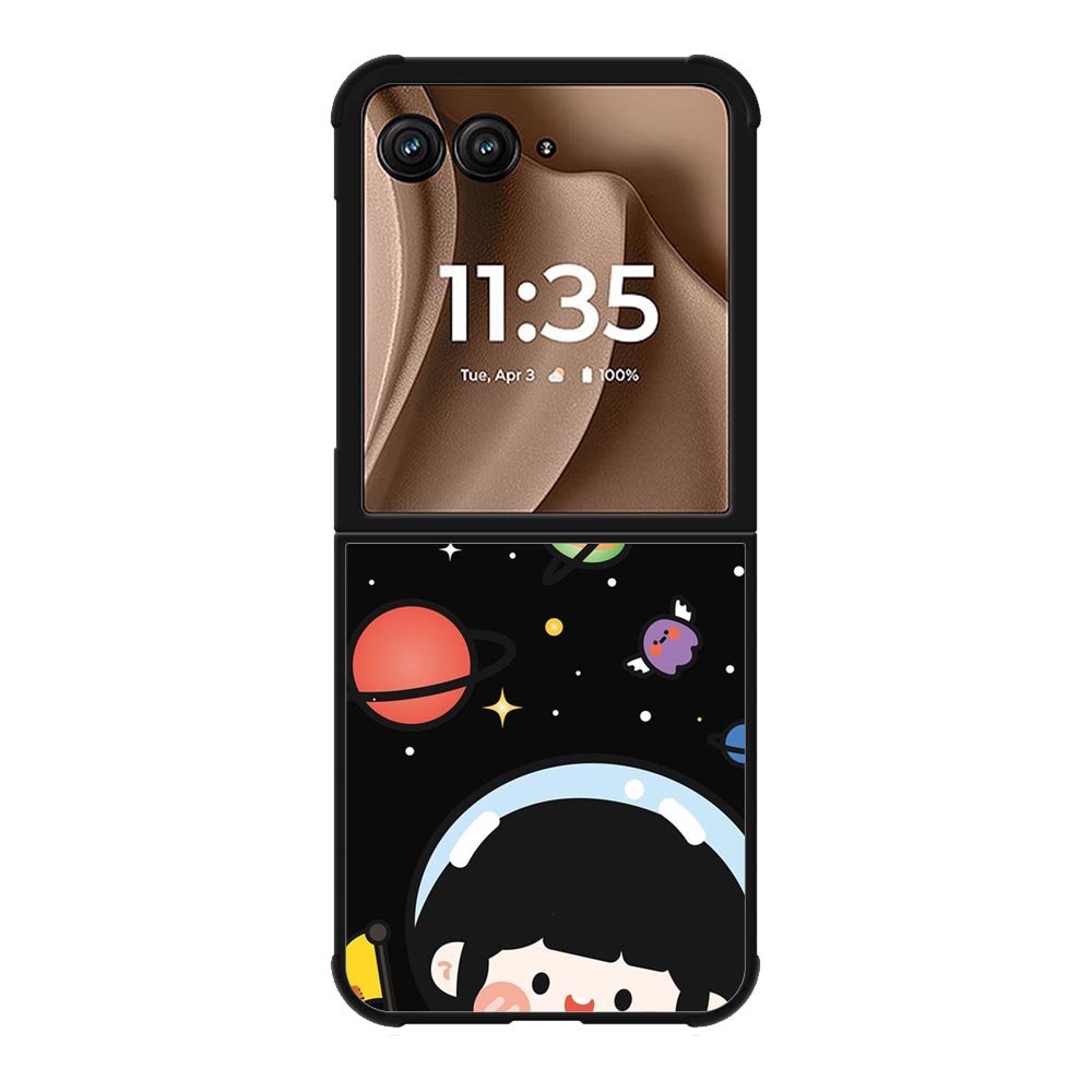 Cute Roro Jump and Astronaut Motorola Moto RAZR Plus 2025 Case OV11207