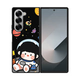 Cute Roro Jump and Astronaut Samsung Galaxy Z Fold 7 5G Case QC11207