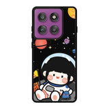 Cute Roro Jump and Astronaut Motorola Moto Edge 60 Pro Case QC11207