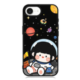 Cute Roro Jump and Astronaut iPhone 16e Case OV11207