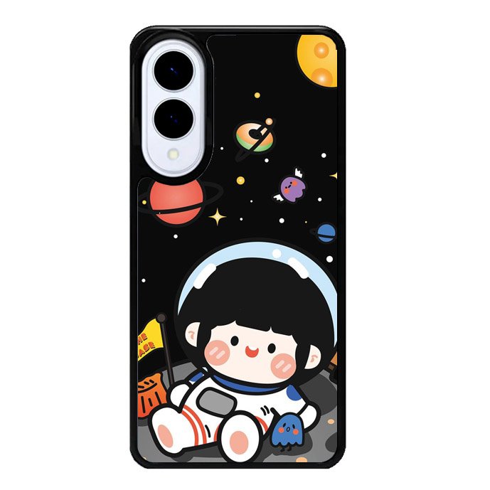 Cute Roro Jump and Astronaut Samsung Galaxy S25 Edge 5G Case OV11207