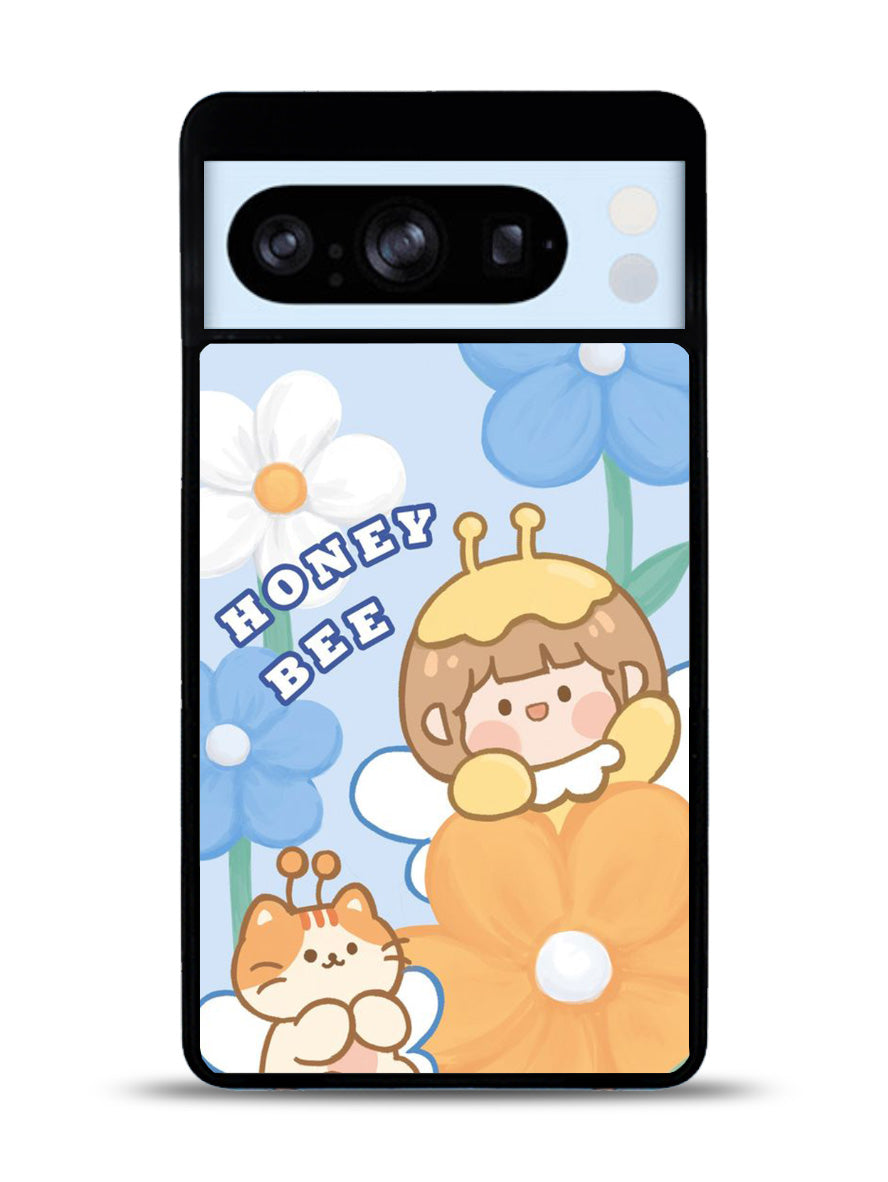Cute Roro Jump And Honey Bee Google Pixel 8 Pro Case QC11208
