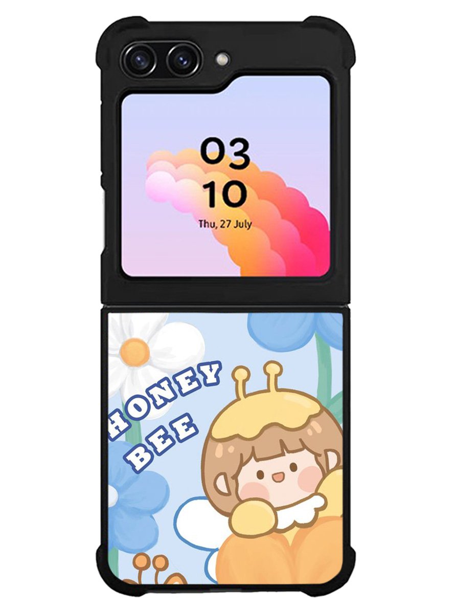 Cute Roro Jump And Honey Bee Samsung Galaxy Z Flip 5 5G 2023 Case OV11208