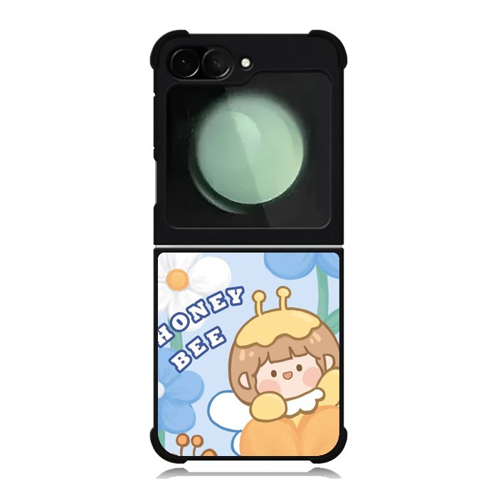 Cute Roro Jump And Honey Bee Samsung Galaxy Z Flip 6 5G 2024 Case OV11208