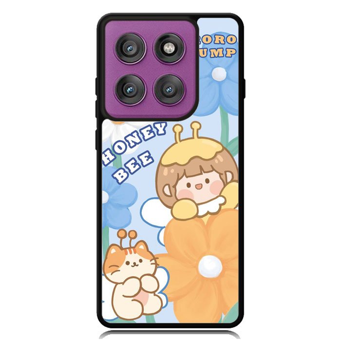 Cute Roro Jump And Honey Bee Motorola Moto Edge 2025 | Moto Edge 60 Fusion | Moto Edge 60 Pro Case OV11208