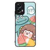 Cute Eat Watermelon Motorola Moto G Play 2024 Case OV11203