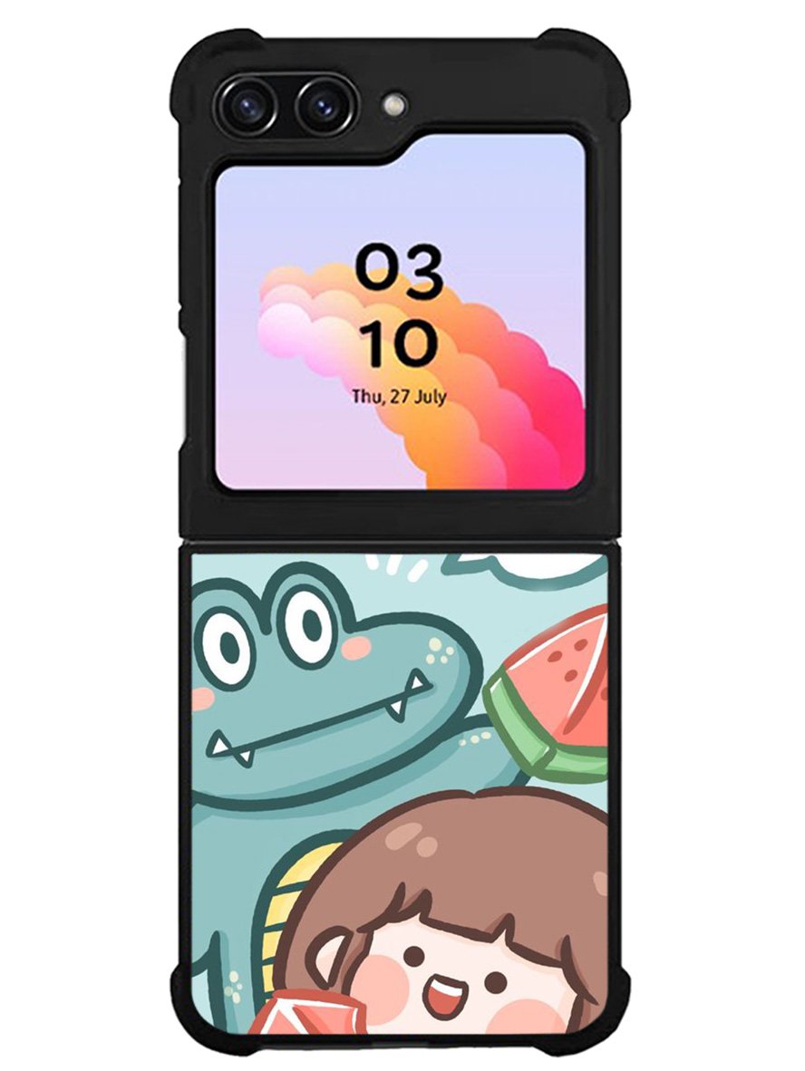 Cute Eat Watermelon Samsung Galaxy Z Flip 5 5G 2023 Case OV11203