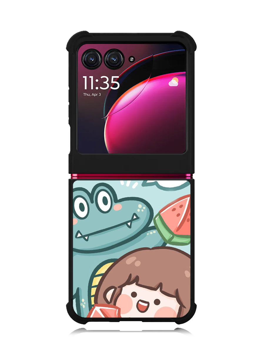 Cute Eat Watermelon Motorola Moto Razr Plus 2023 , Moto Razr+ 2023 Case OV11203