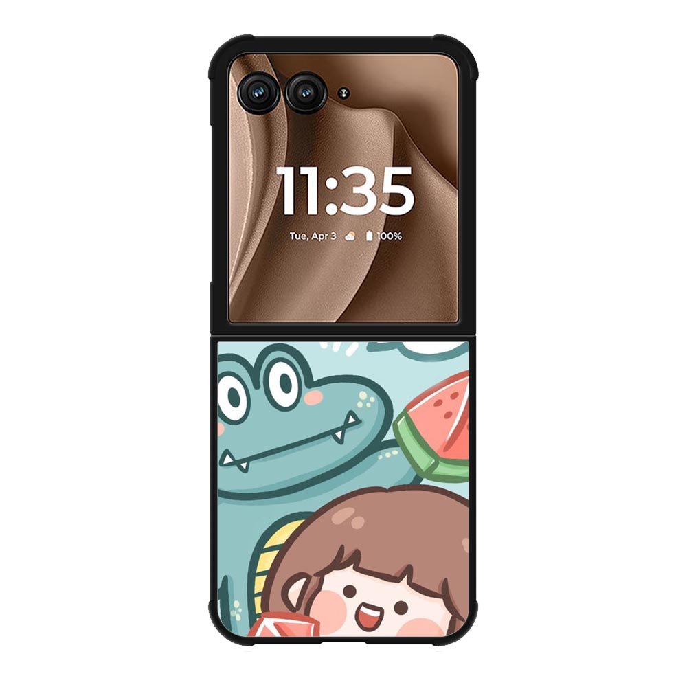 Cute Eat Watermelon Motorola Moto RAZR Plus 2025 Case OV11203