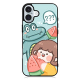 Cute Eat Watermelon iPhone 16 Case QC11203