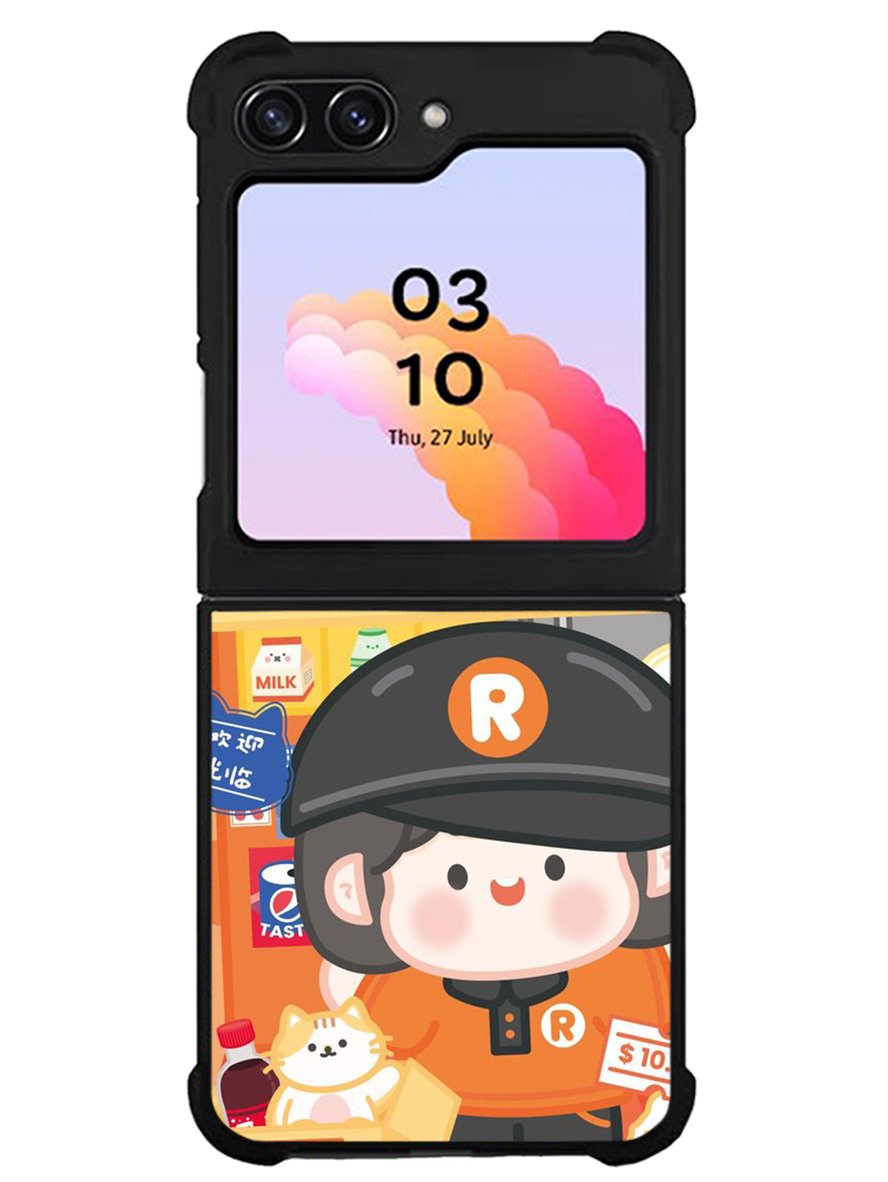 Cute Roro Jump market Shop Samsung Galaxy Z Flip 5 5G 2023 Case OV11211