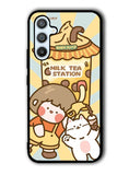 Cute Roro Jump Milk Tea Station Samsung Galaxy A14 5G Case QC11212